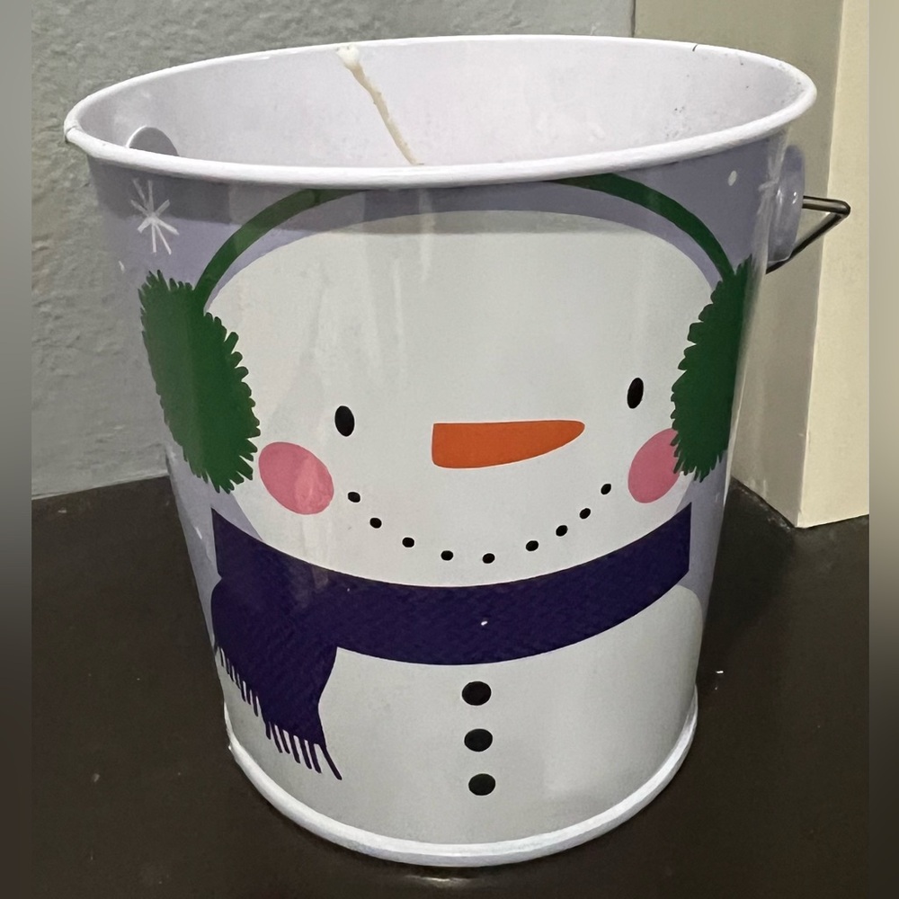 🎄🎄Buy Now!! Adorable Snowman bucket candle🎄🎄🎅🎅☃️☃️